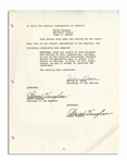 Legendary Jazz Singer Sarah Vaughan Lot of Signed Contracts & Items From Her Company, Including Its Corporate Seal Embosser